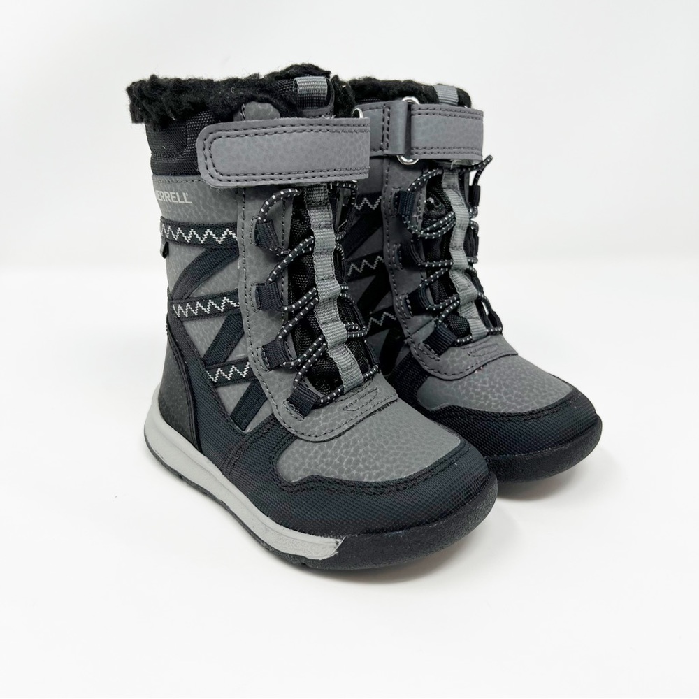 Merrell Kid's Snow Crush 2.0 Waterproof Boot Black/Grey Size 5 M Infant/Toddler